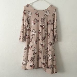 Floral Dress with cross back